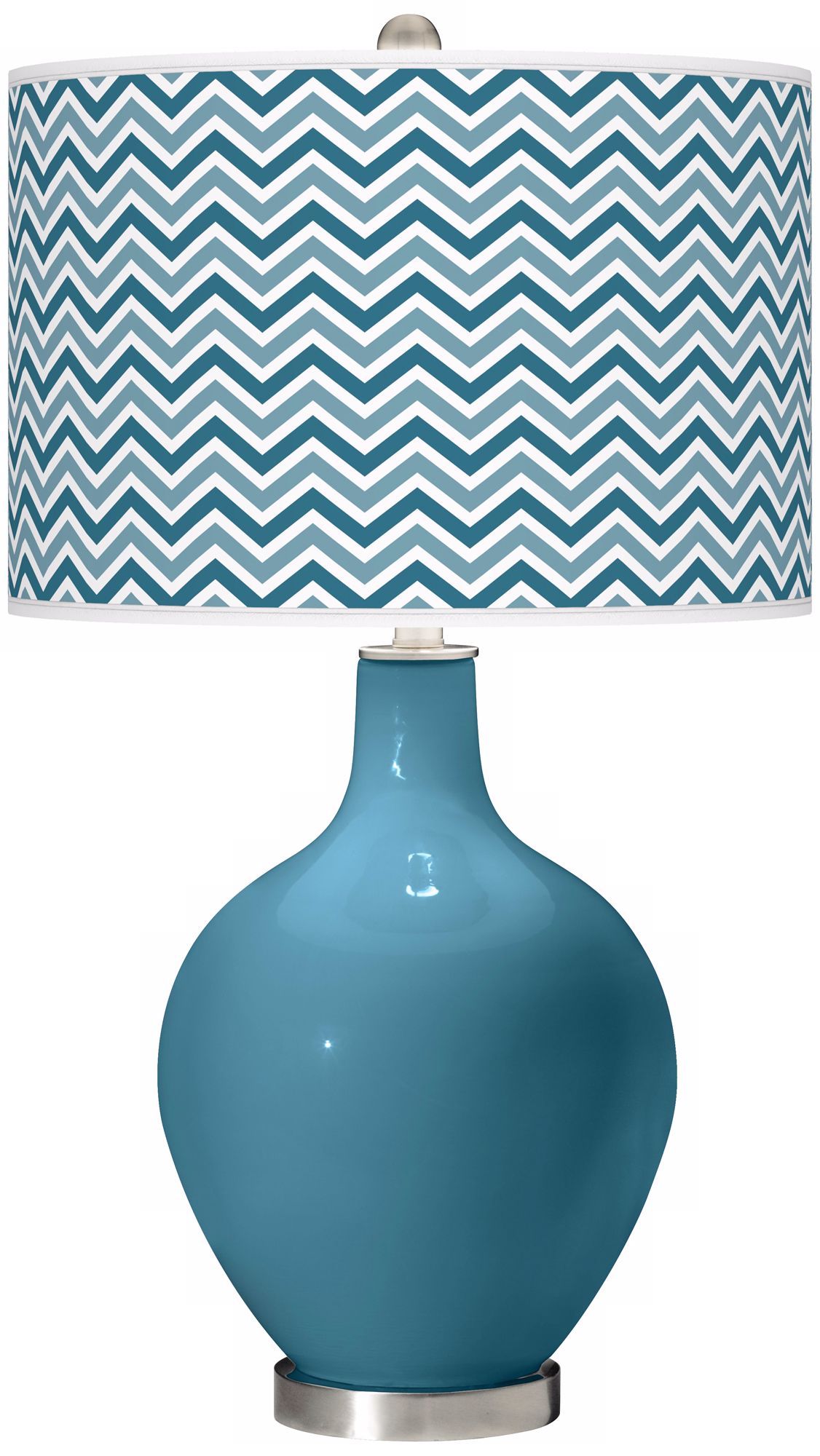 Great Falls Narrow Zig Zag Ovo Table Lamp