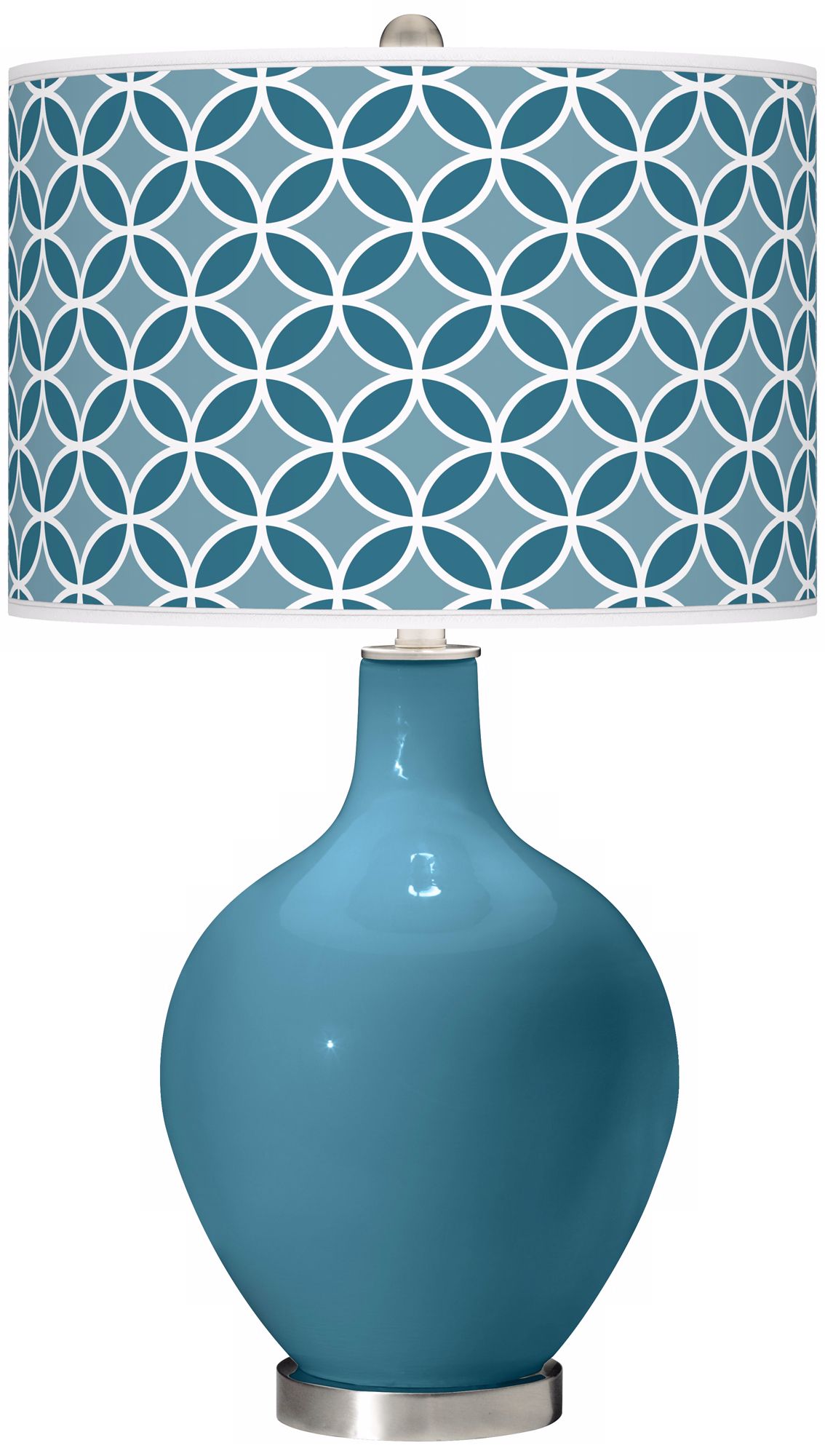 Great Falls Circle Rings Ovo Table Lamp