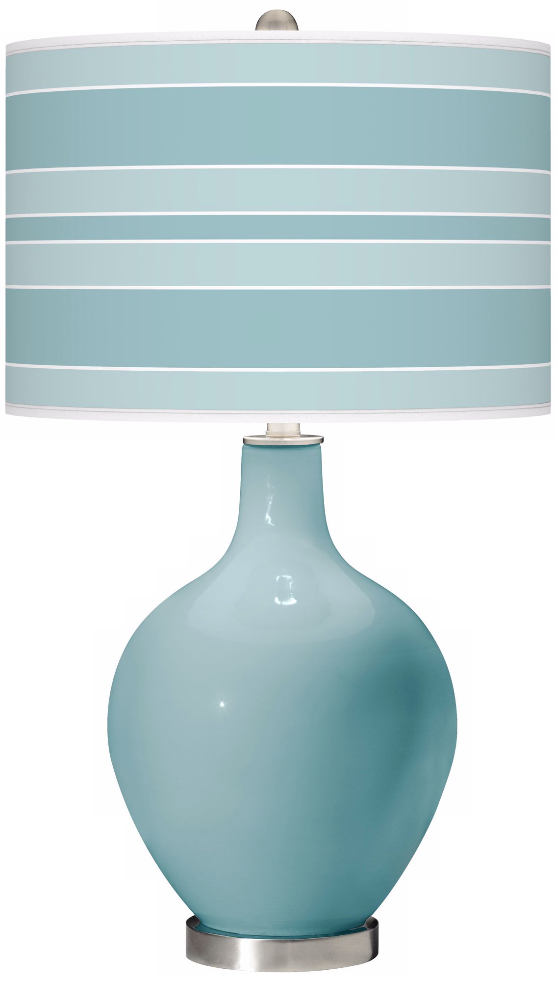 Raindrop Bold Stripe Ovo Table Lamp