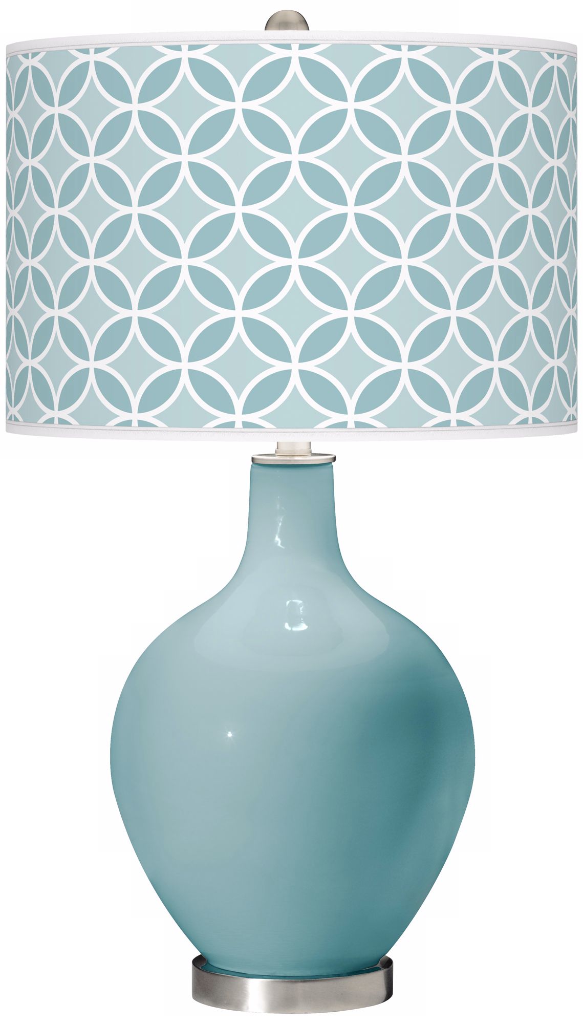 Raindrop Circle Rings Ovo Table Lamp