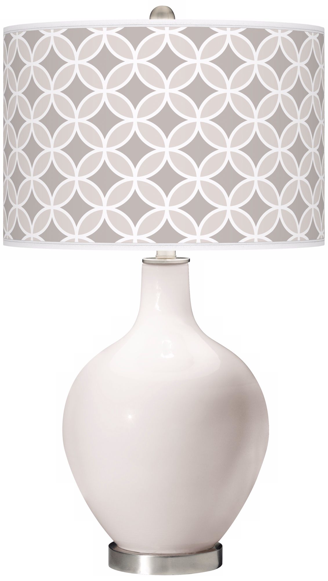 Smart White Circle Rings Ovo Table Lamp