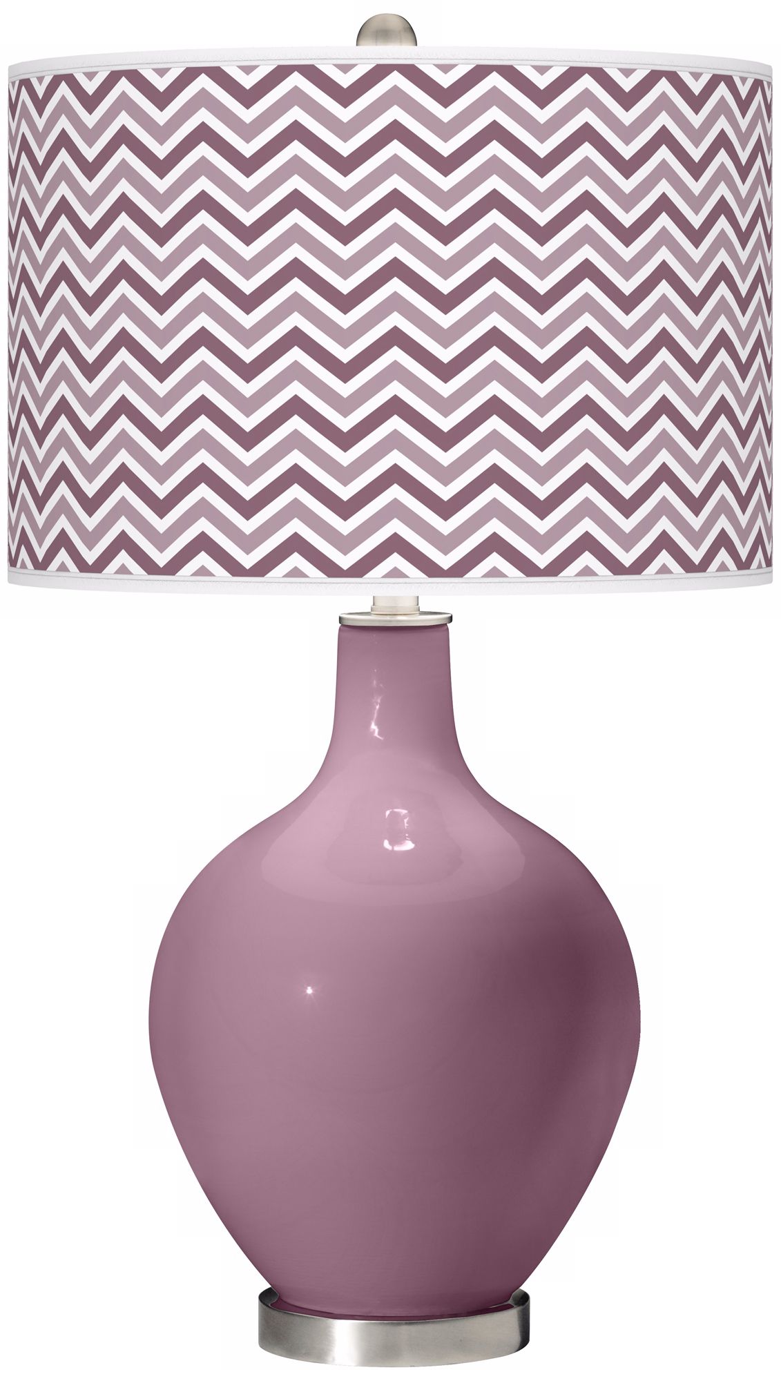 Plum Dandy Narrow Zig Zag Ovo Table Lamp