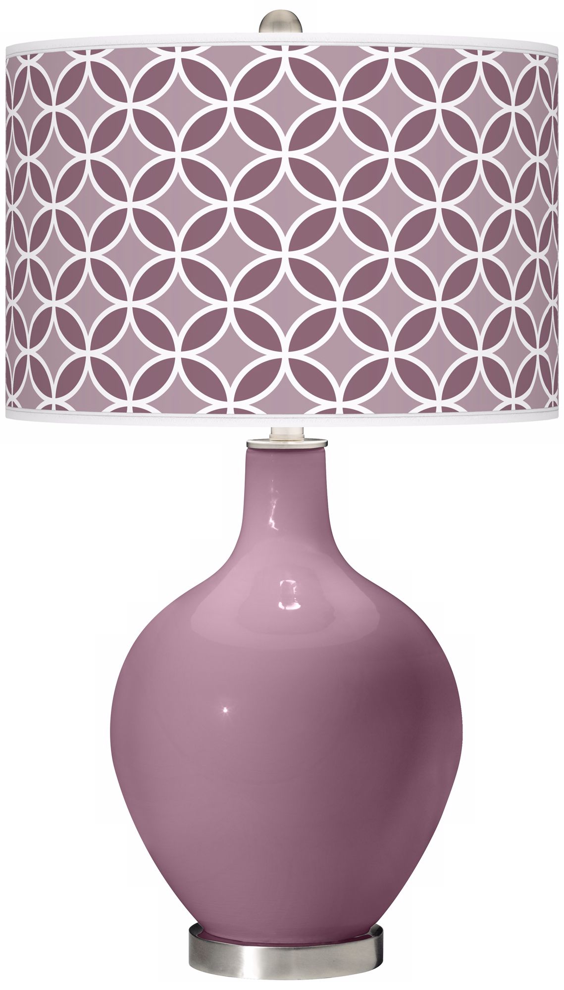 Plum Dandy Circle Rings Ovo Table Lamp