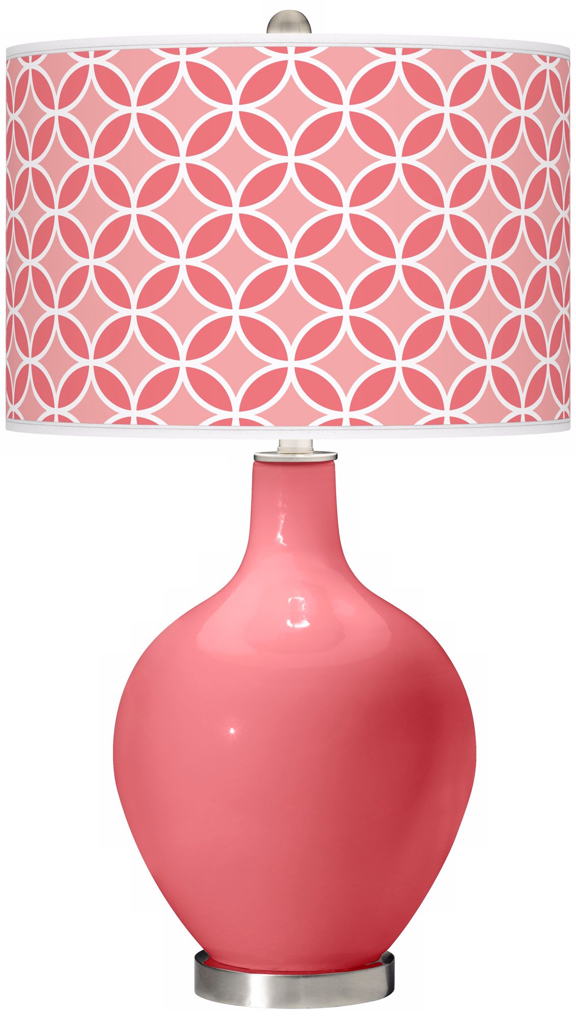 Rose Circle Rings Ovo Table Lamp