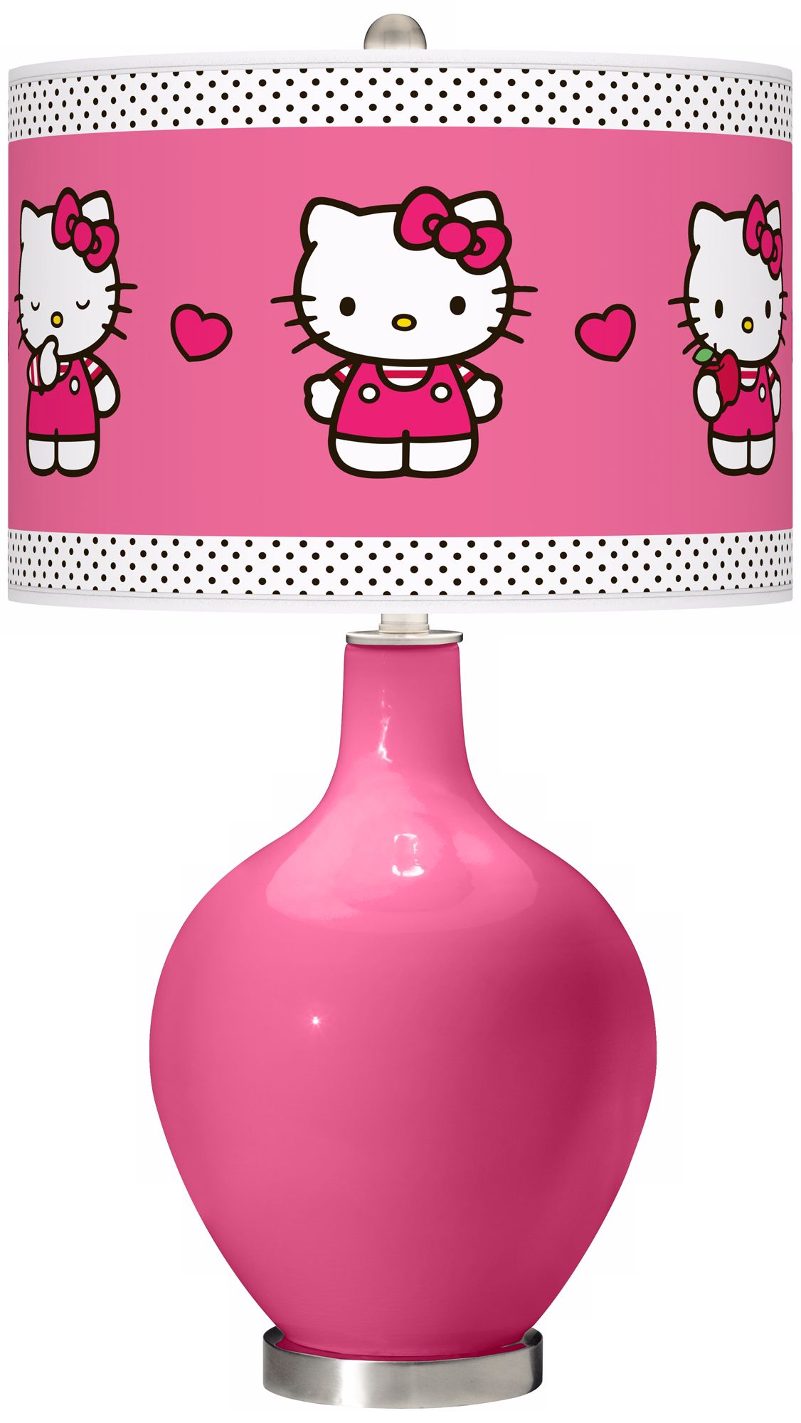 Blossom Pink Hello Kitty Pink and Polka Dots Ovo Table Lamp