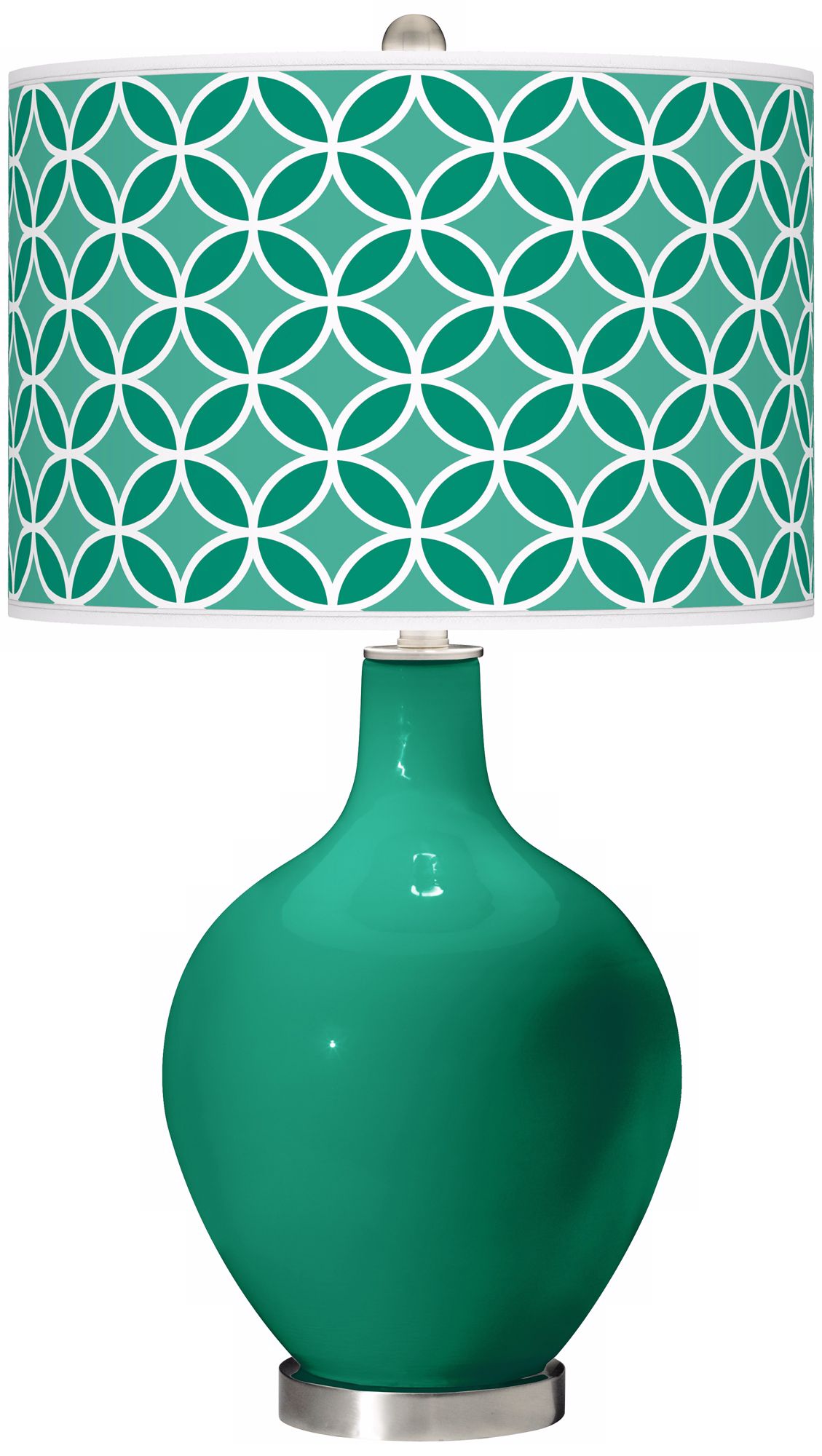 Emerald Circle Rings Ovo Table Lamp
