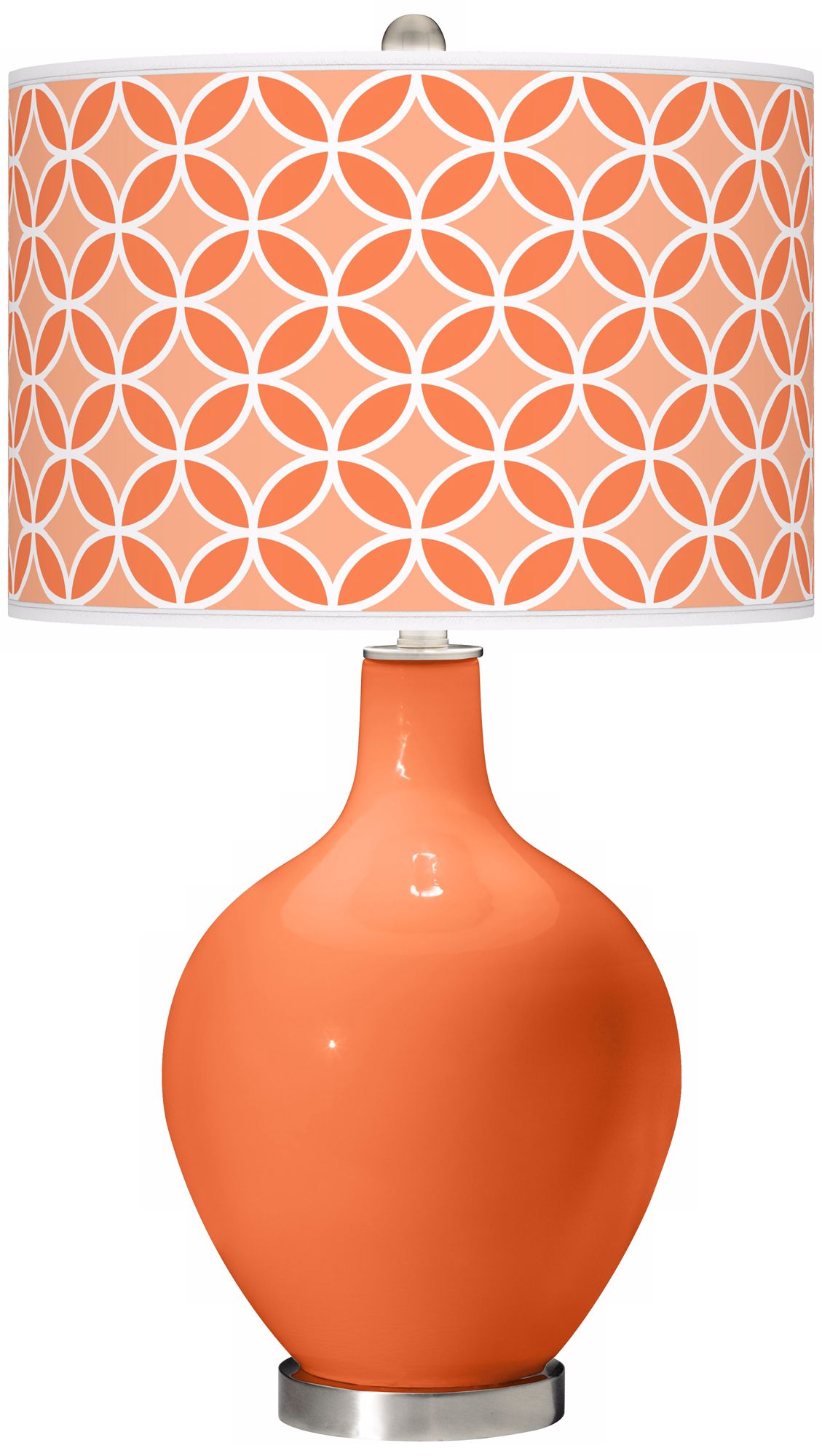 Nectarine Circle Rings Ovo Table Lamp