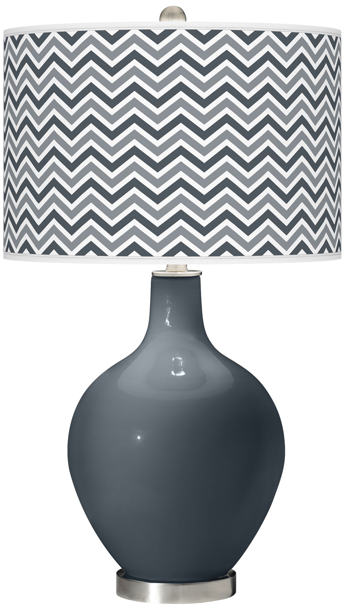 Outer Space Narrow Zig Zag Ovo Table Lamp
