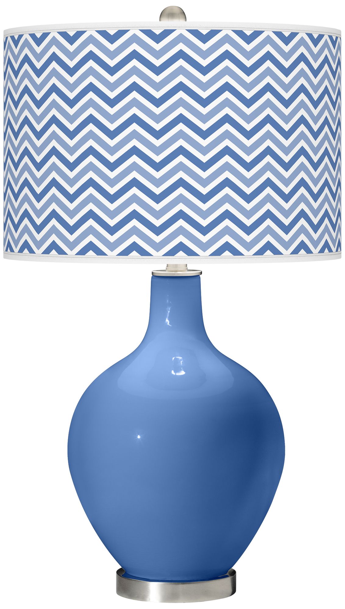 Dazzle Narrow Zig Zag Ovo Table Lamp