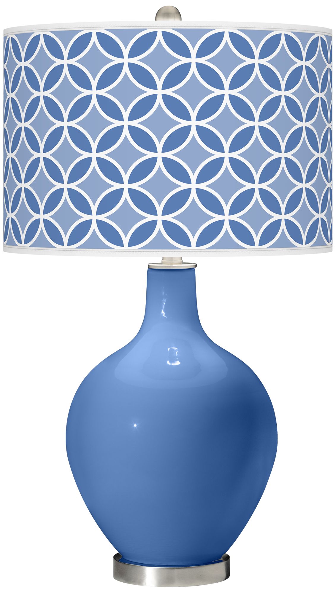 Dazzle Circle Rings Ovo Table Lamp