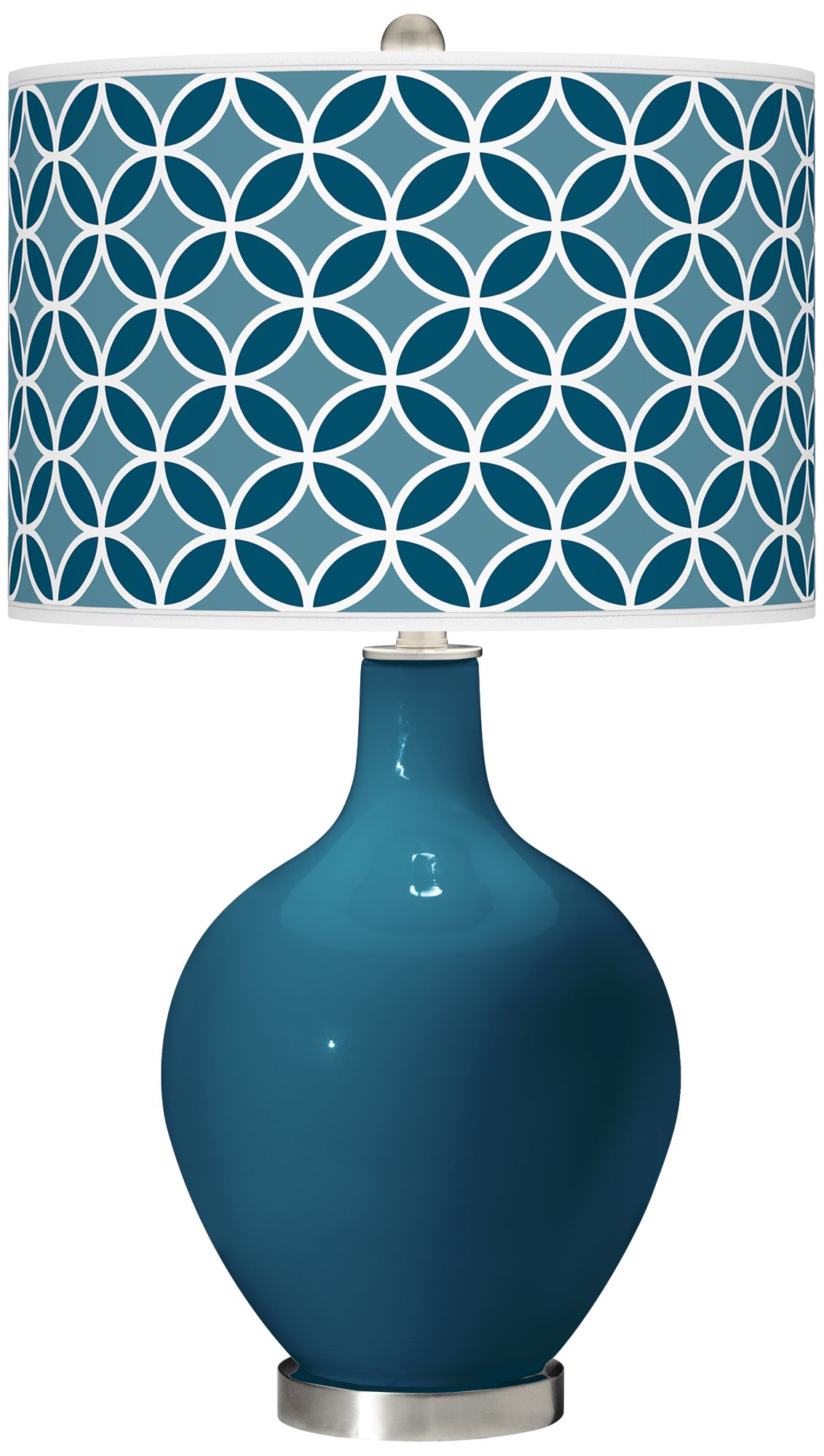 Oceanside Circle Rings Ovo Table Lamp