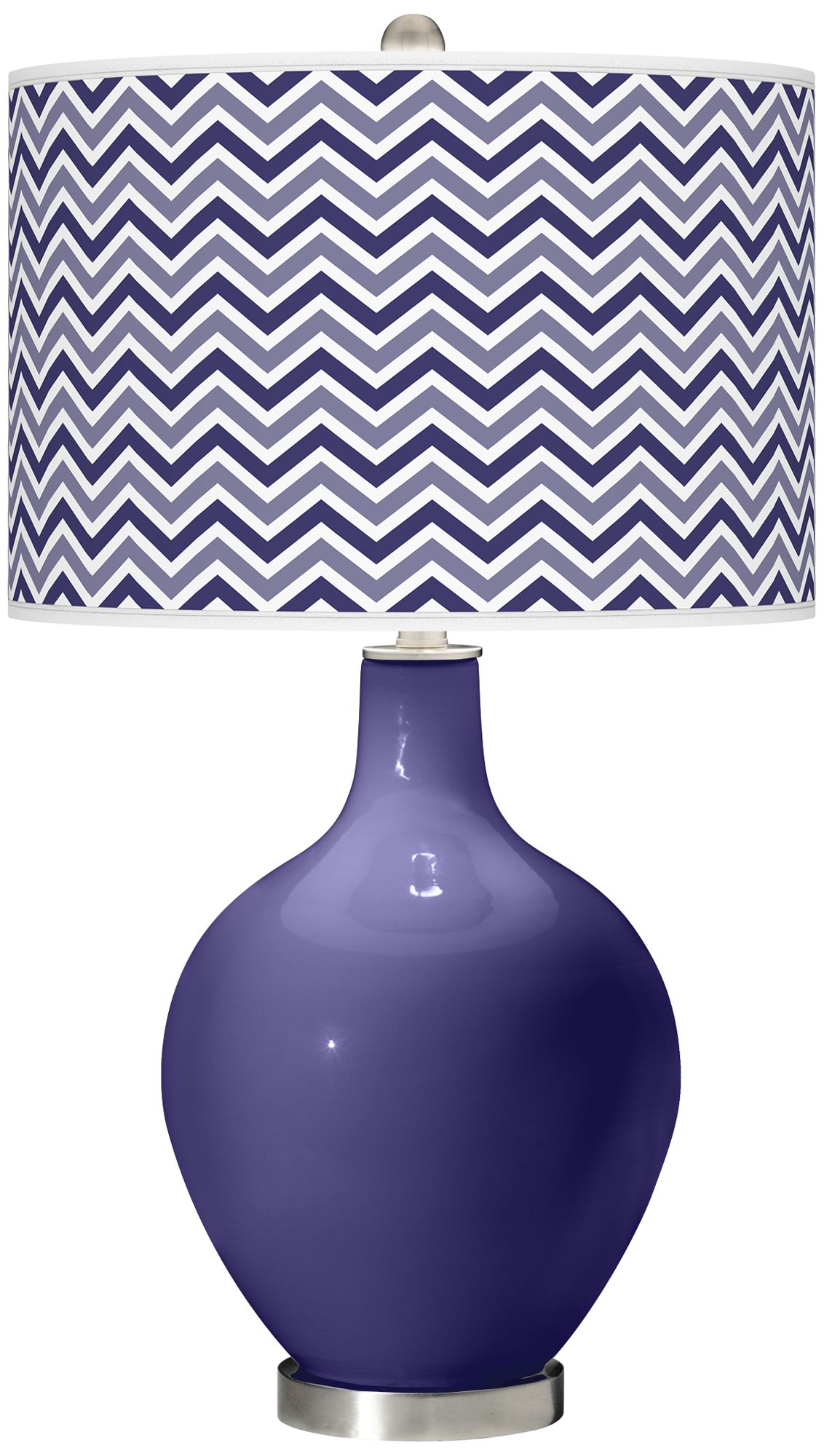 Valiant Violet Narrow Zig Zag Ovo Table Lamp