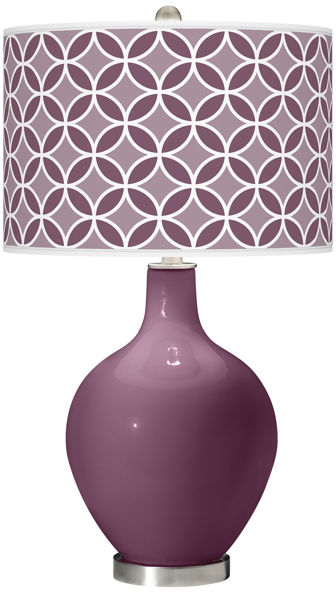 Grape Harvest Circle Rings Ovo Table Lamp