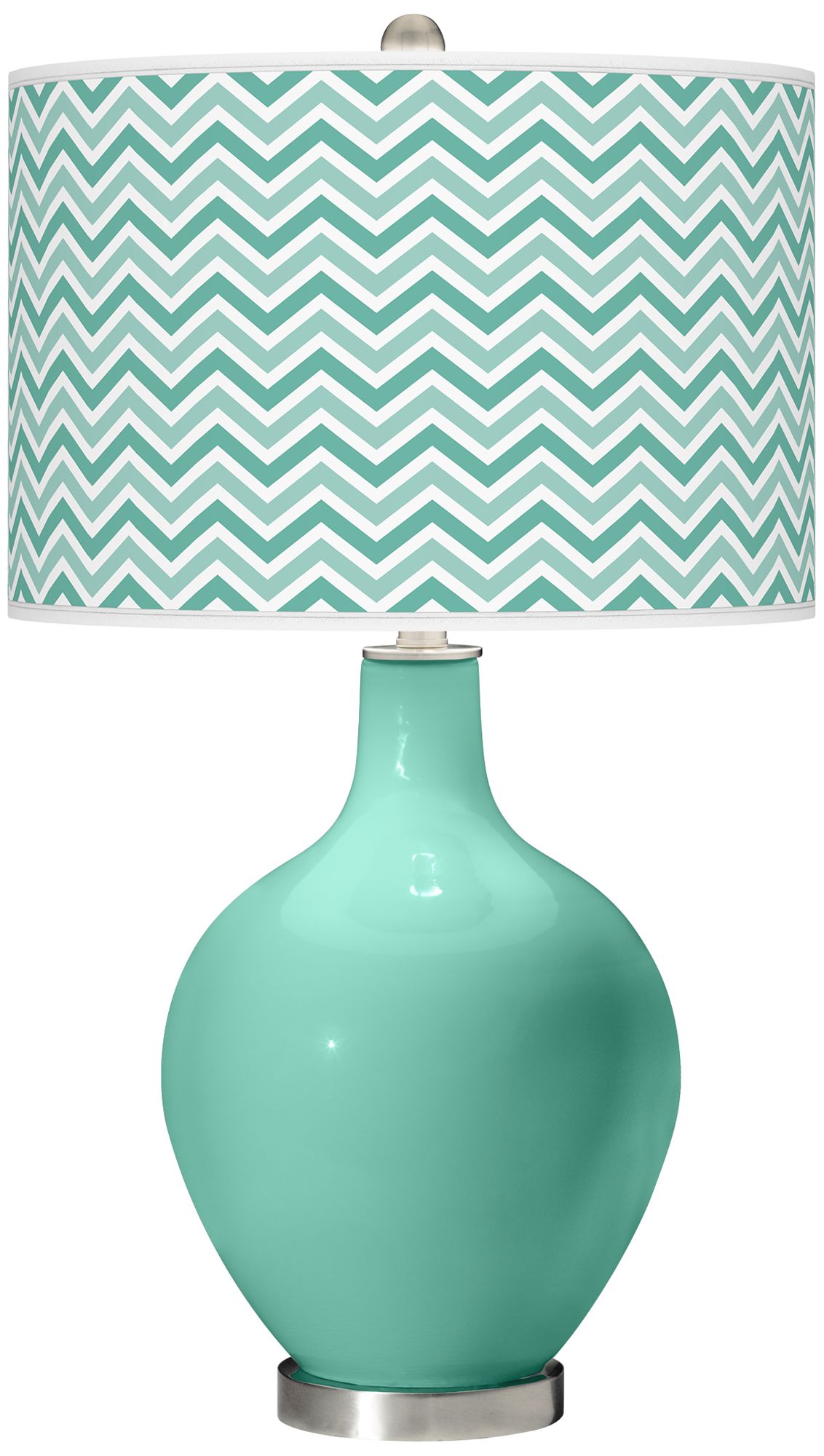 Larchmere Narrow Zig Zag Ovo Table Lamp