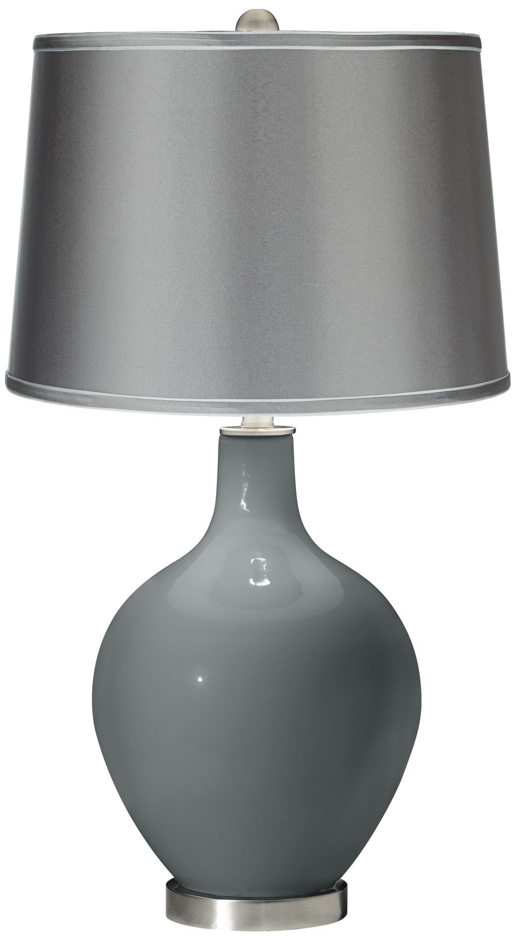 Software - Satin Charcoal Shade Ovo Table Lamp