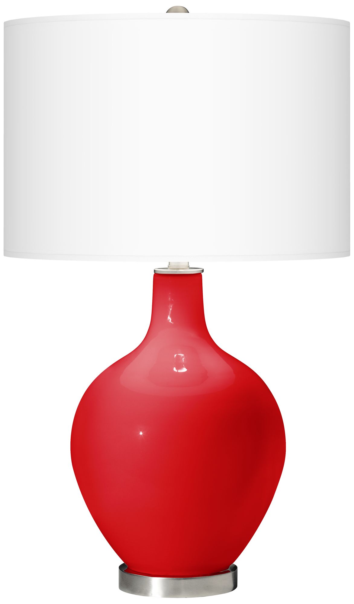 Bright Red Ovo Table Lamp