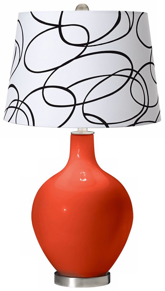 Daredevil Squiggle Shade Ovo Table Lamp