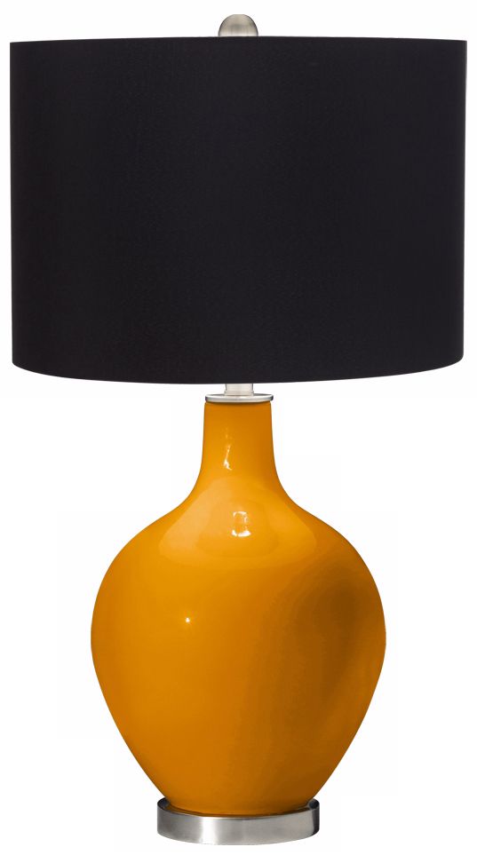 Carnival Black Shade Ovo Table Lamp