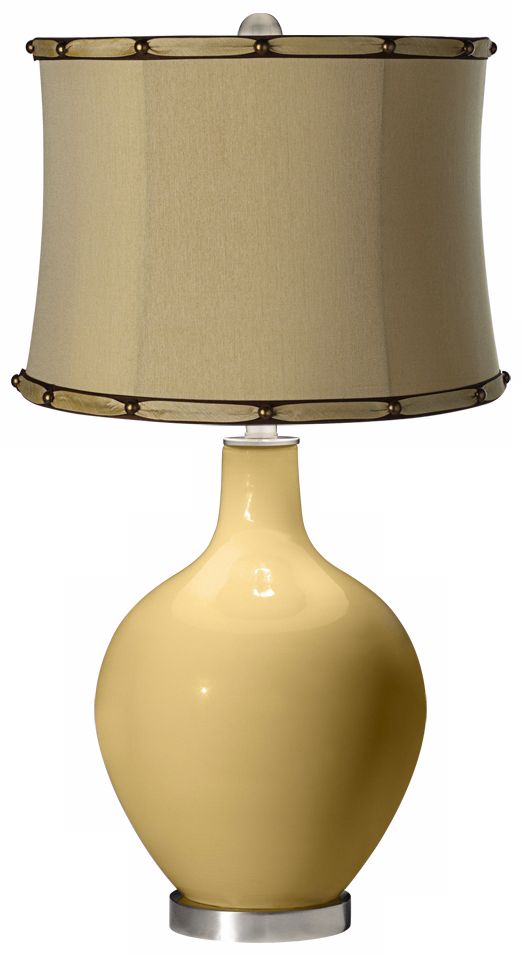 Humble Gold Morell Almond Shade Ovo Table Lamp