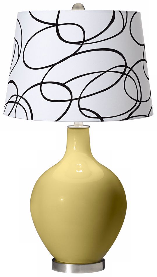 Butter Up Squiggle Shade Ovo Table Lamp