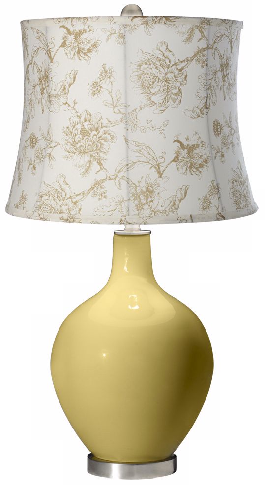 Butter Up English Floral Shade Ovo Table Lamp