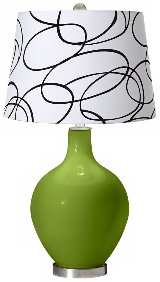 Gecko Squiggle Shade Ovo Table Lamp