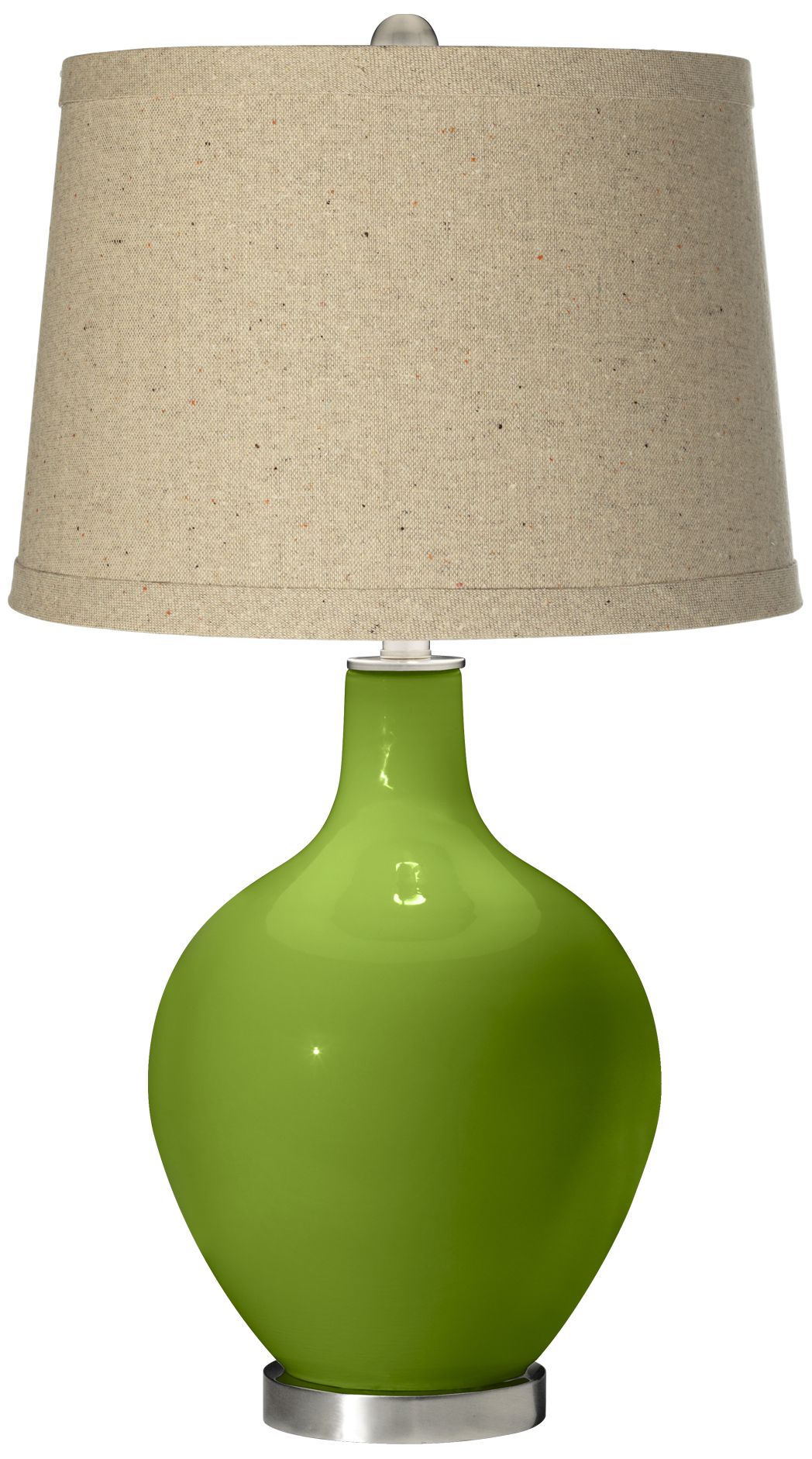 Gecko Oatmeal Linen Shade Ovo Table Lamp