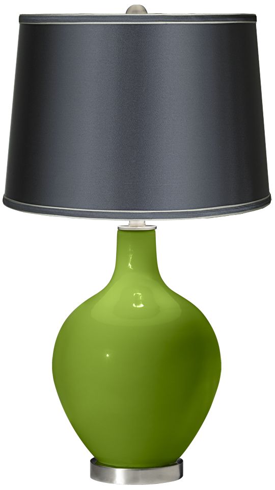 Gecko - Satin Dark Gray Shade Ovo Table Lamp