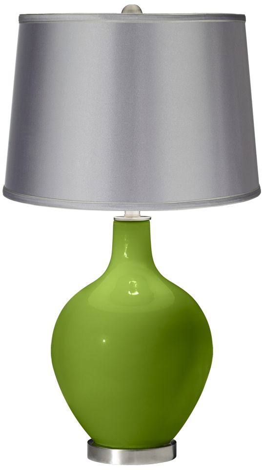 Gecko - Satin Light Gray Shade Ovo Table Lamp