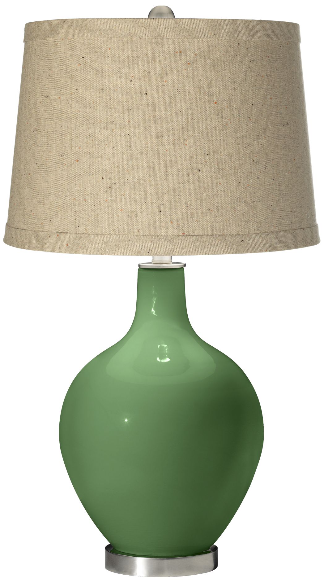 Garden Grove Oatmeal Linen Shade Ovo Table Lamp