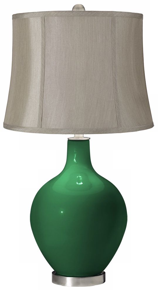 Greens Gray Shade Ovo Table Lamp