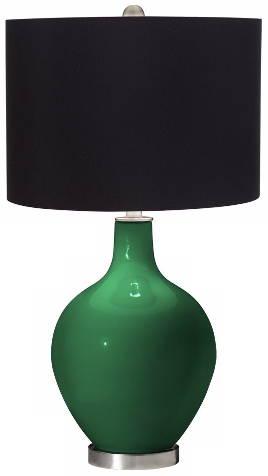 Greens Black Shade Ovo Table Lamp