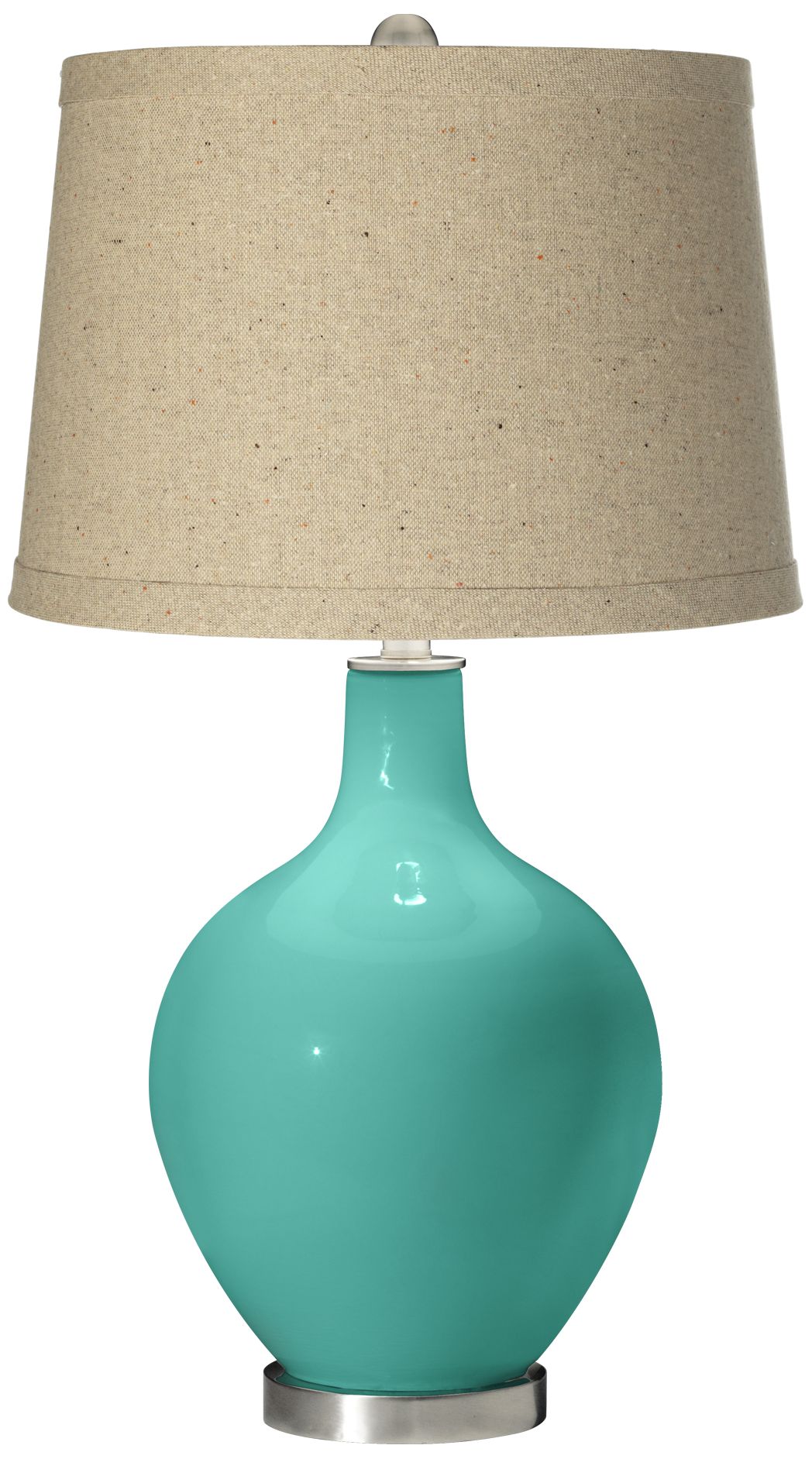Synergy Oatmeal Linen Shade Ovo Table Lamp