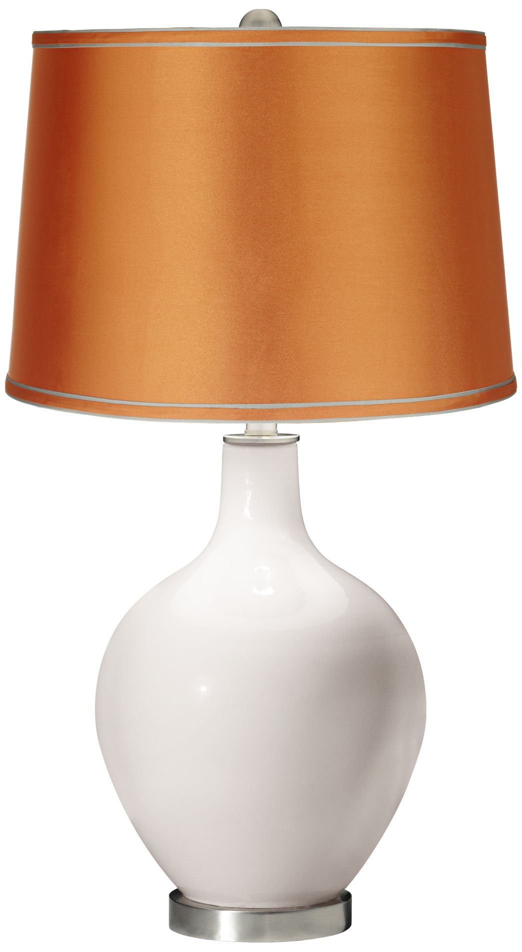 Smart White - Satin Orange Shade Ovo Table Lamp