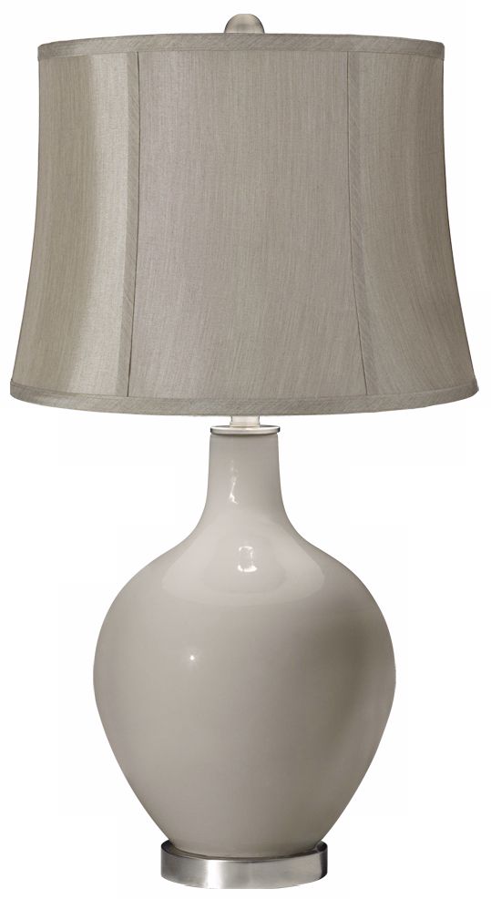 Requisite Gray Gray Shade Ovo Table Lamp