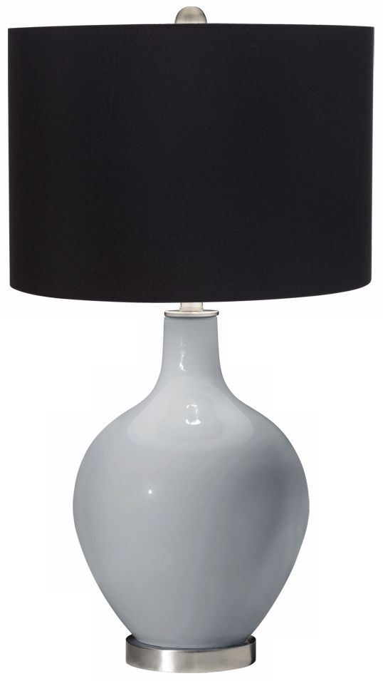 Uncertain Gray Black Shade Ovo Table Lamp
