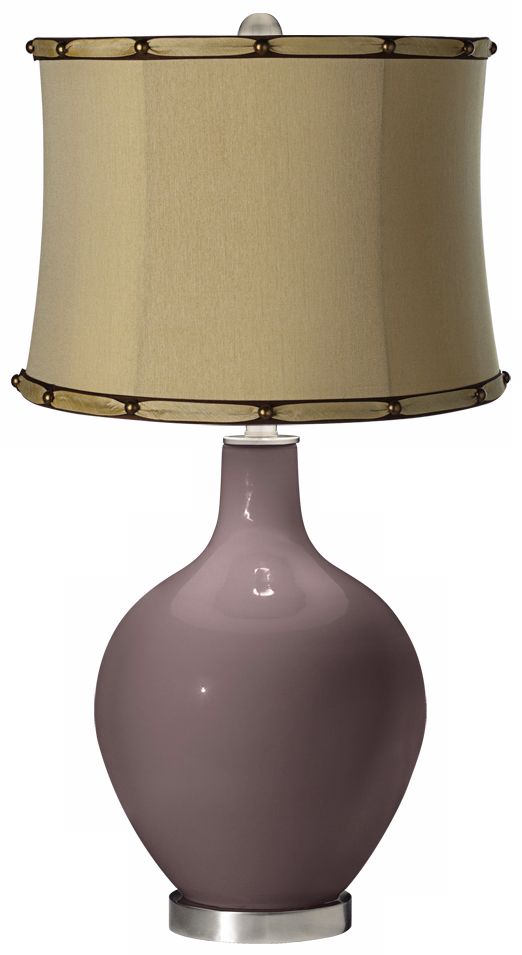 Deepest Mauve Morell Almond Shade Ovo Table Lamp