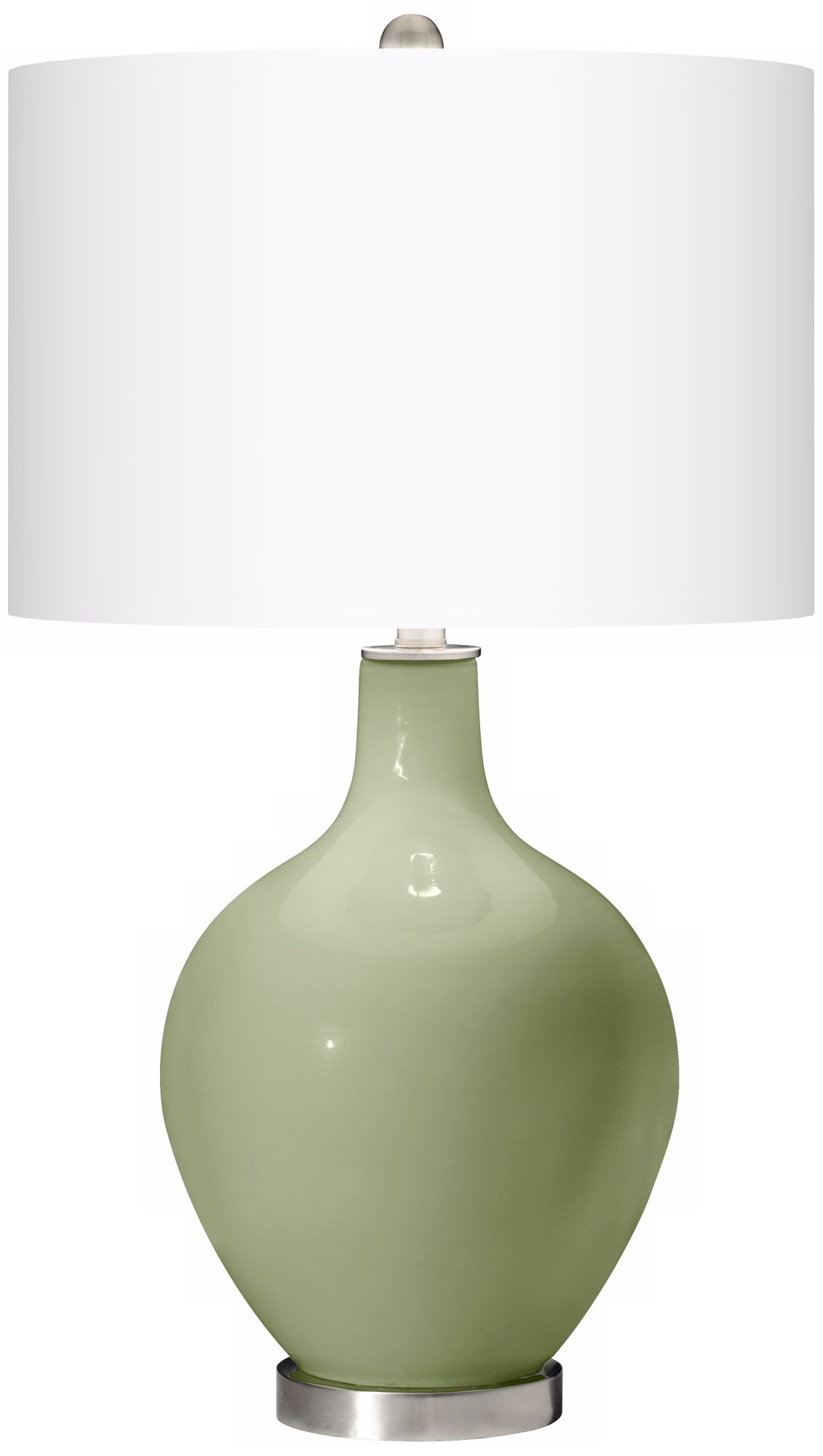 Majolica Green Ovo Table Lamp