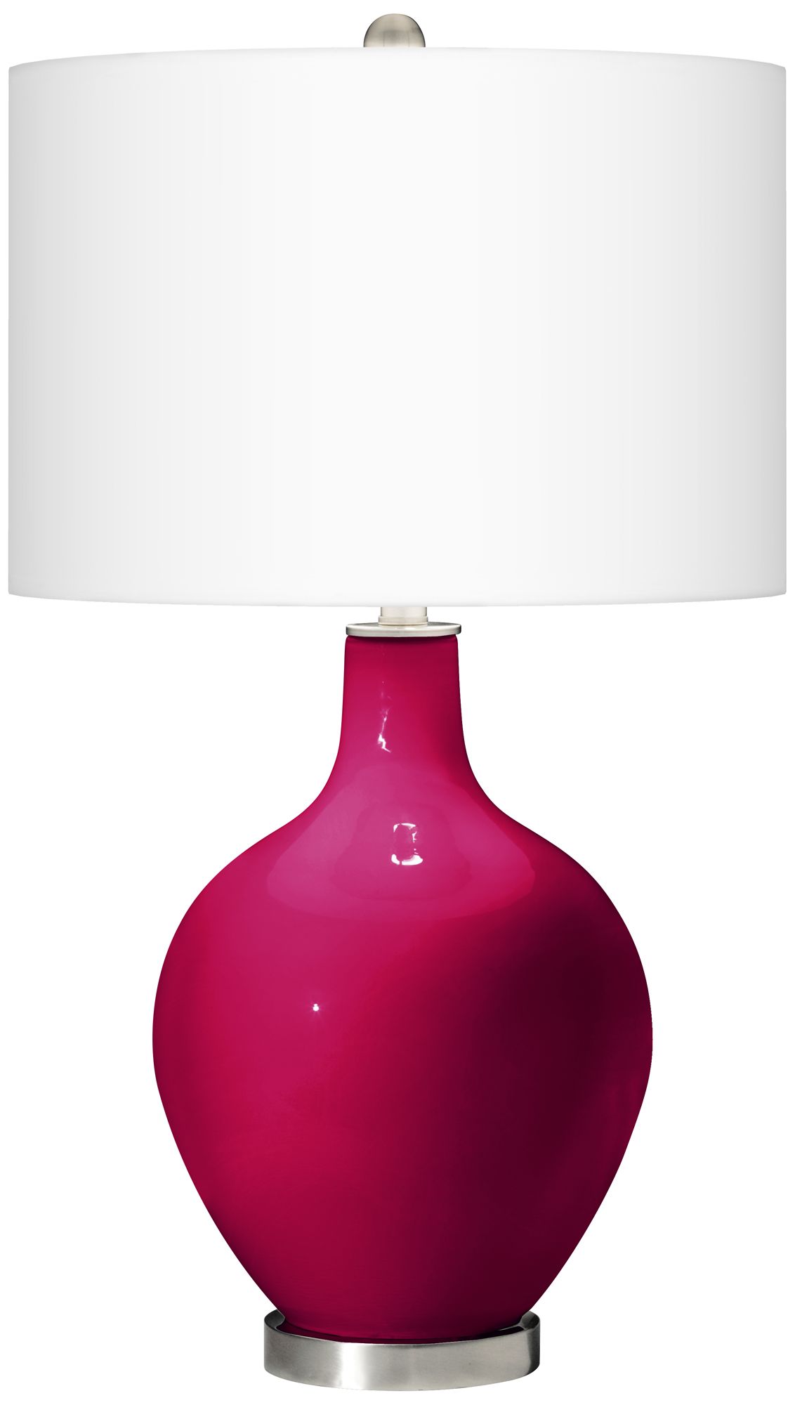 French Burgundy Ovo Table Lamp