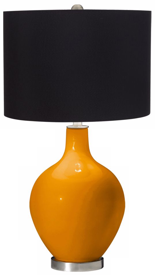 Mango Black Shade Ovo Table Lamp
