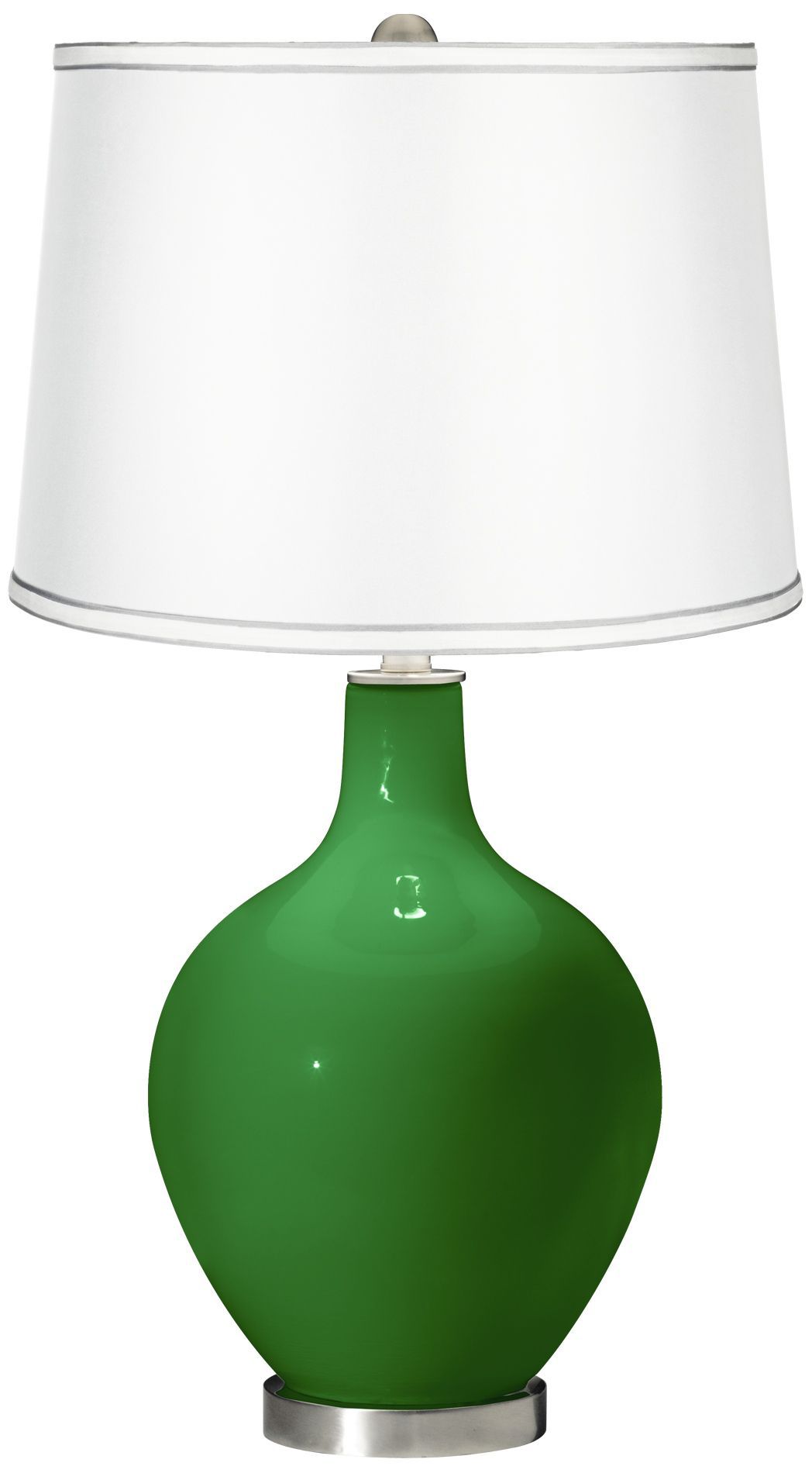 Envy - Satin White Shade Ovo Table Lamp