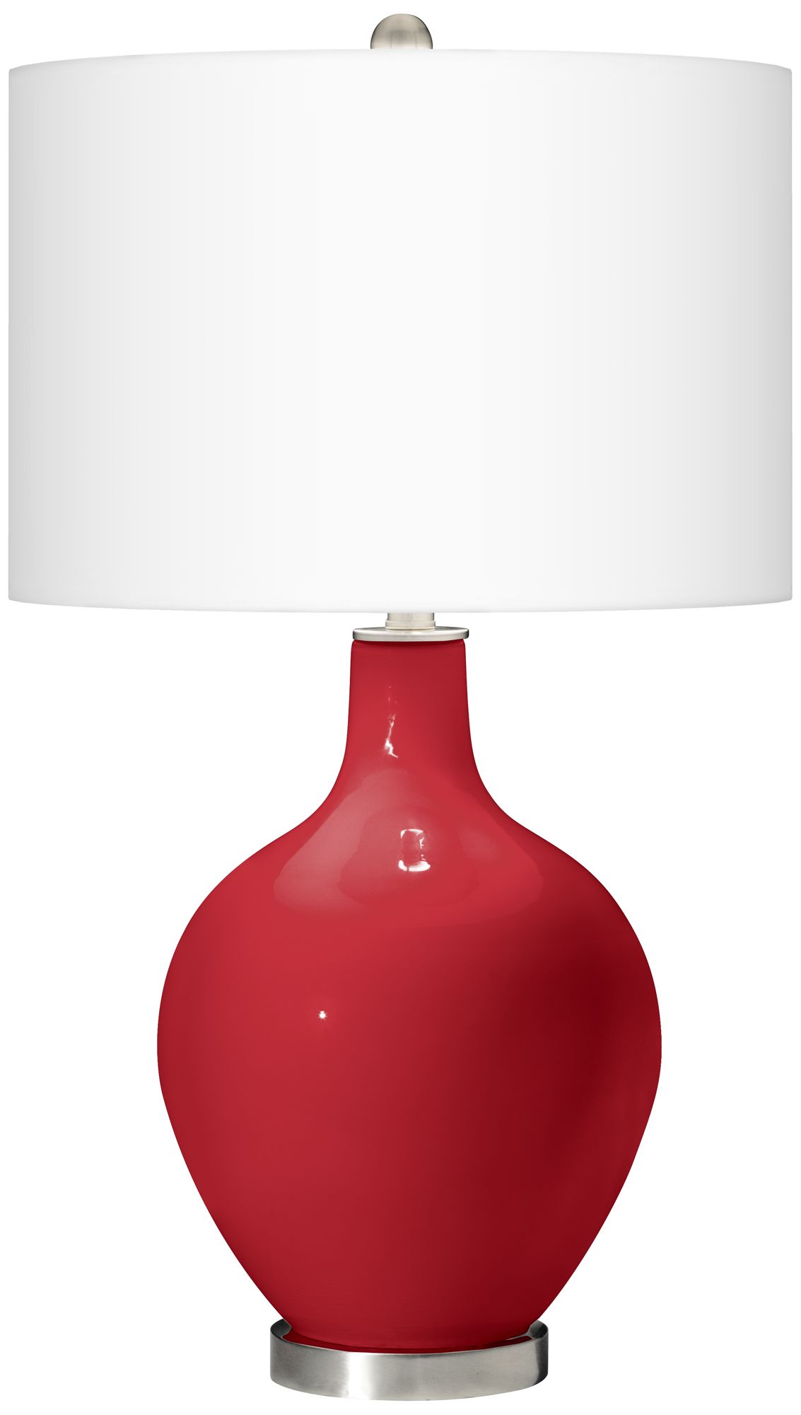 Ribbon Red Ovo Table Lamp