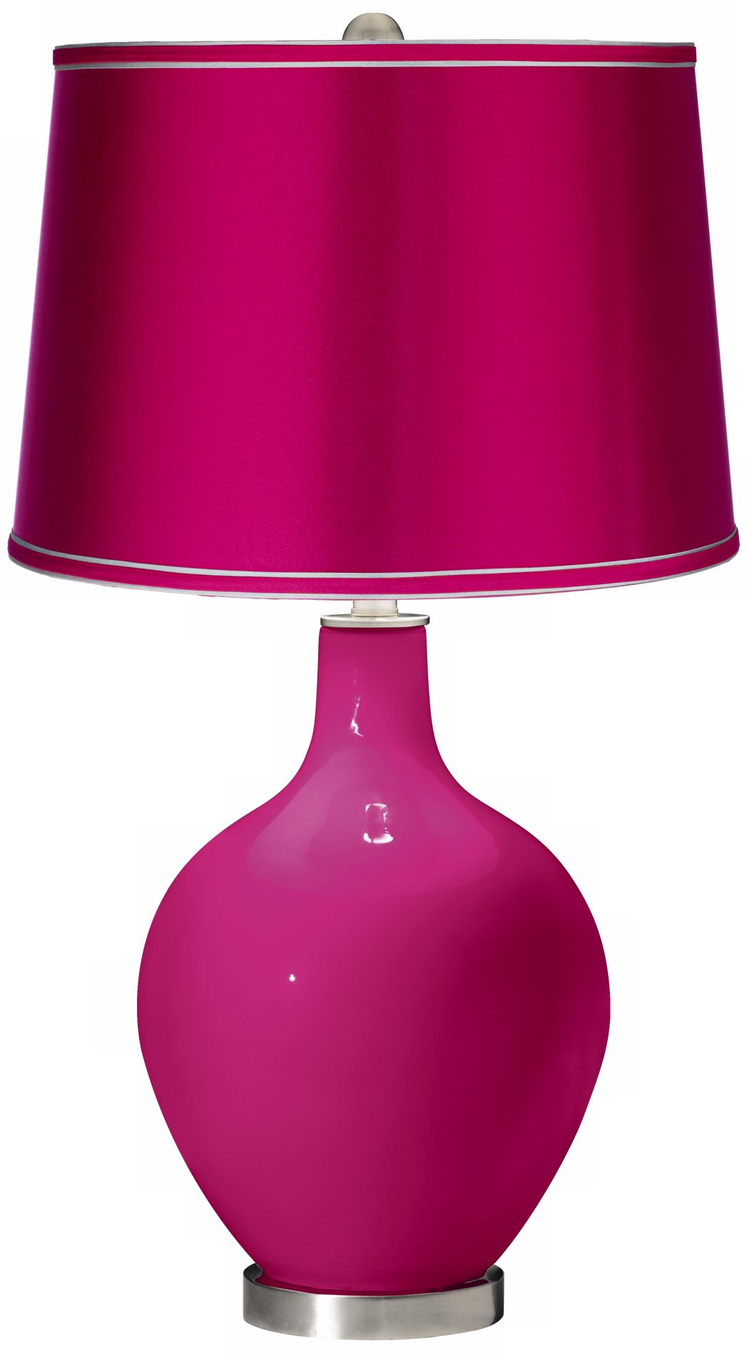 Beetroot Purple - Satin Fuchsia Shade Ovo Table Lamp