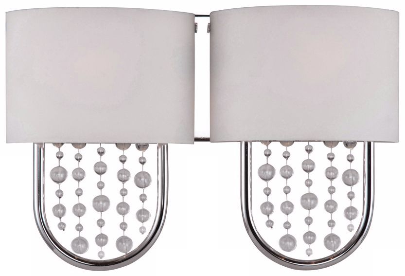 Celesse Collection 16 3/4" Wide Polished Chrome Wall Sconce