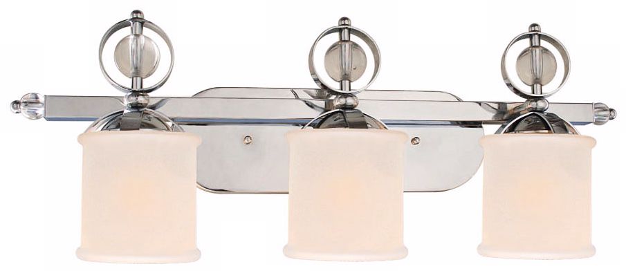 Cerchi Collection 3-Light 29 1/2" Wide Chrome Bath Light