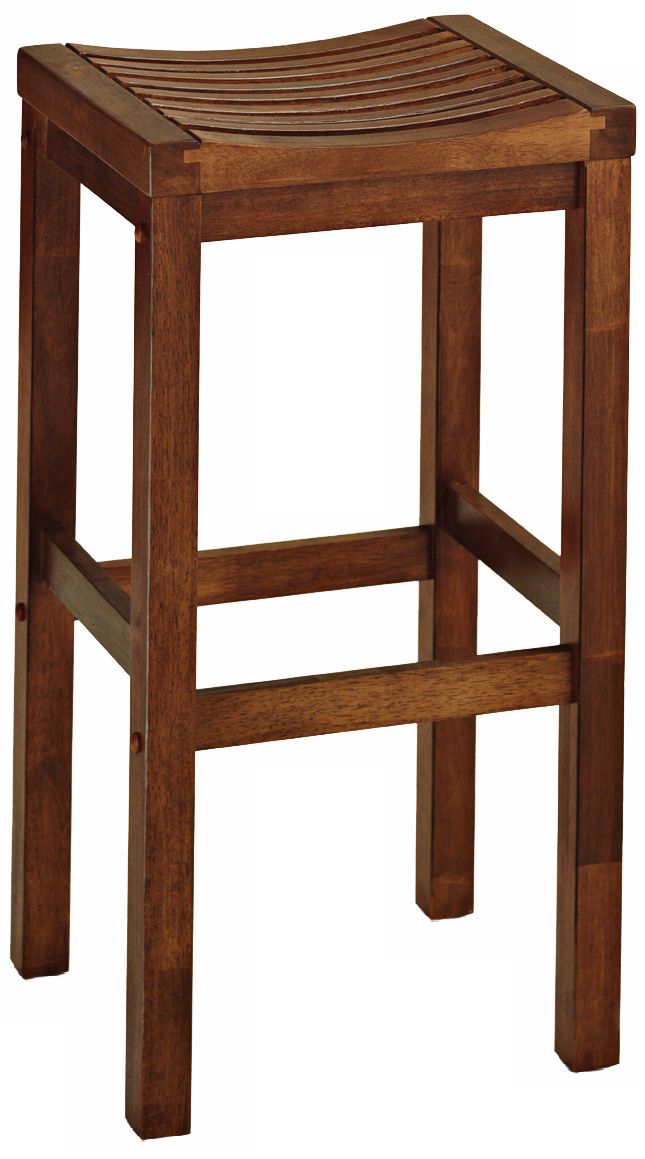 Oak 29" High Bar Stool