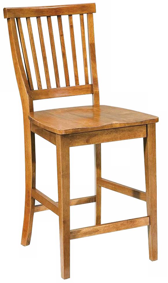 Arts and Crafts Cottage Oak Bar Stool