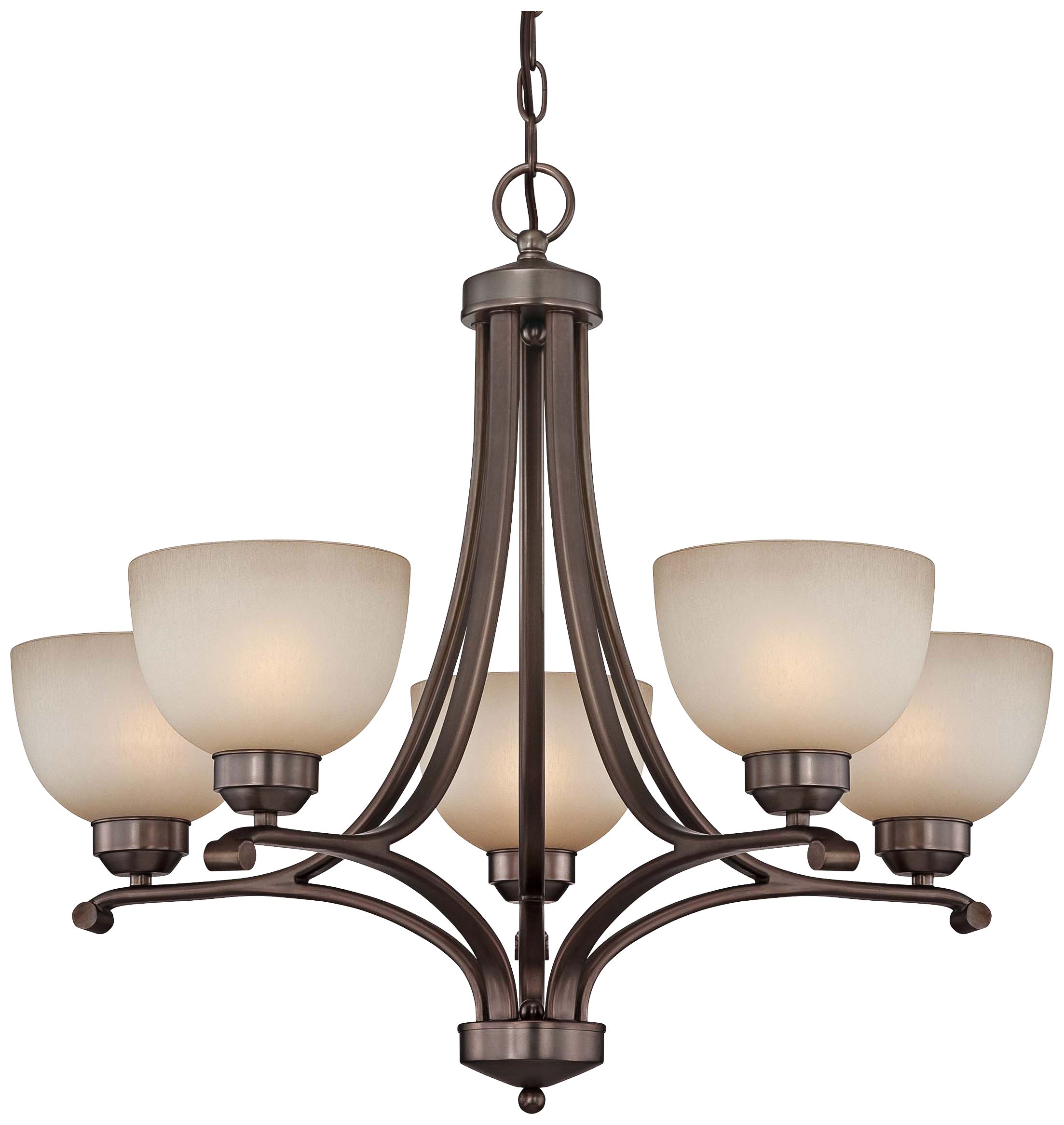 Paradox Brushed Nickel 27" Wide 5-Light Chandelier
