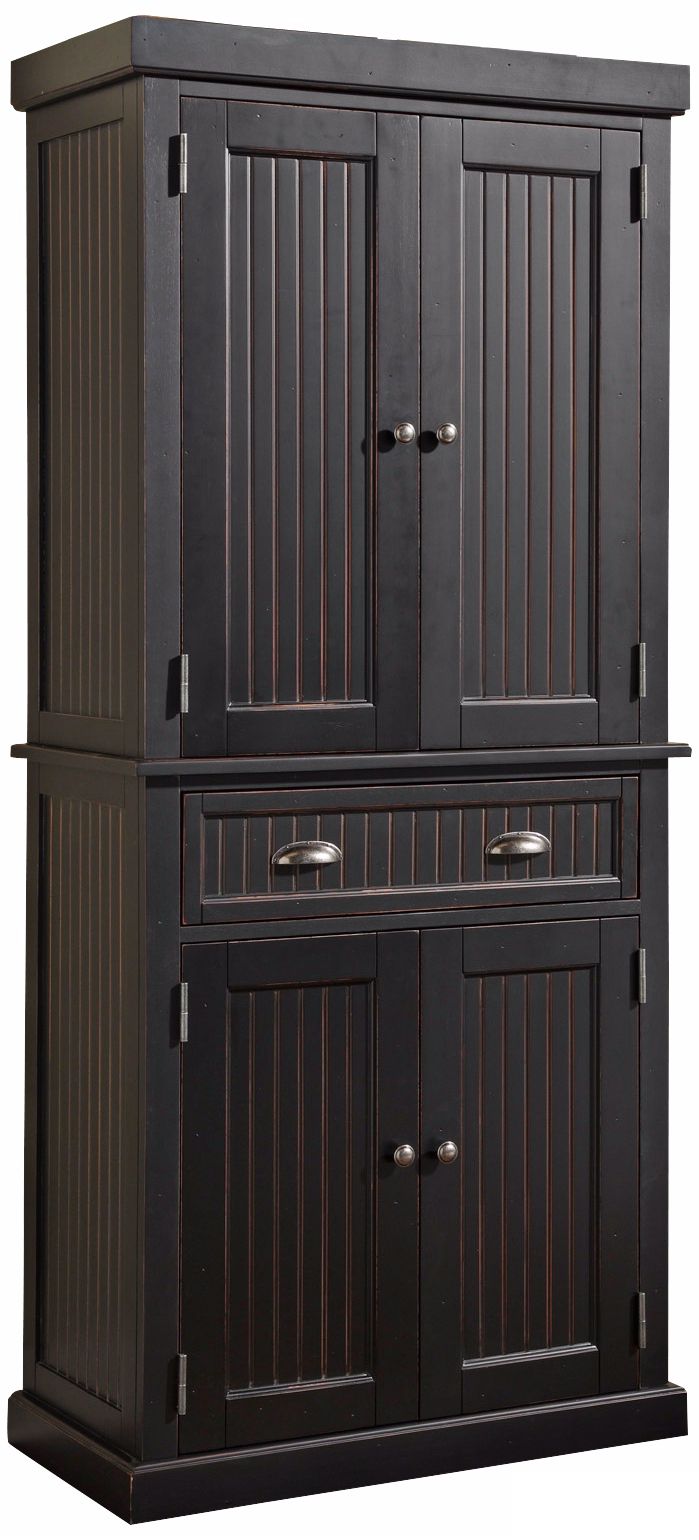 Nantucket Distressed Black Pantry