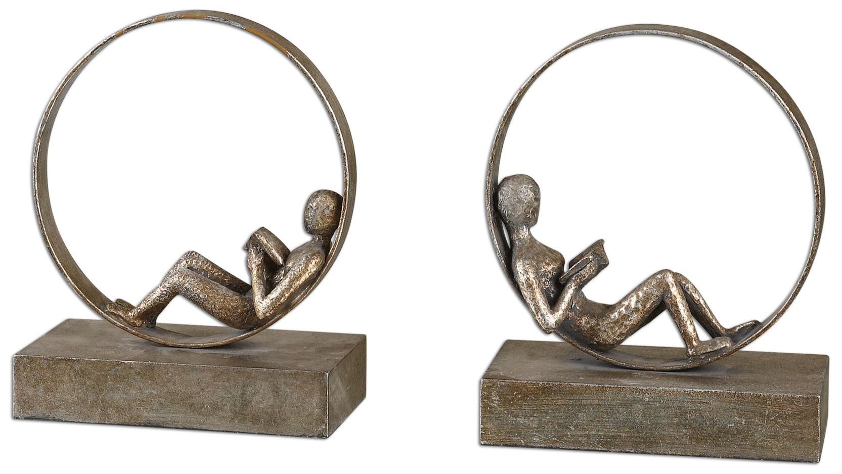 Lounging Reader, Bookends
